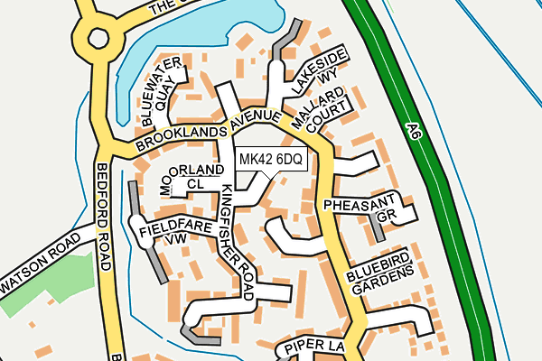 MK42 6DQ map - OS OpenMap – Local (Ordnance Survey)