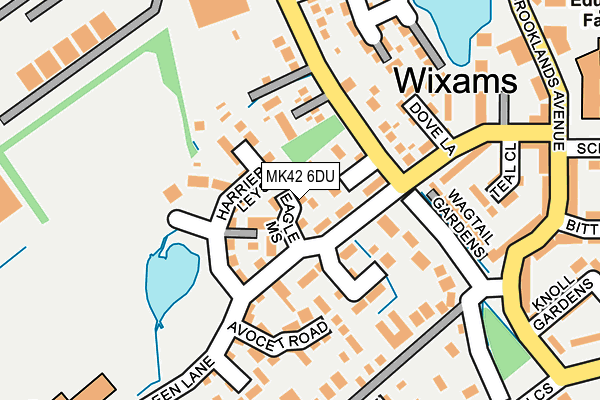 MK42 6DU map - OS OpenMap – Local (Ordnance Survey)