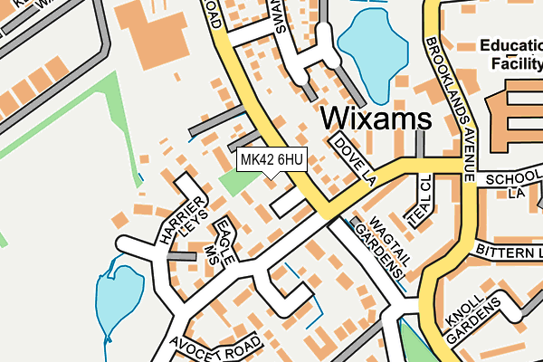MK42 6HU map - OS OpenMap – Local (Ordnance Survey)