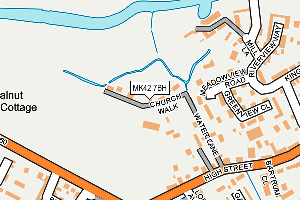 MK42 7BH map - OS OpenMap – Local (Ordnance Survey)