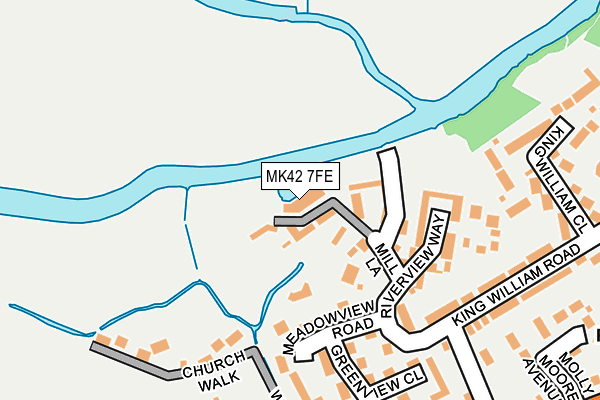 MK42 7FE map - OS OpenMap – Local (Ordnance Survey)