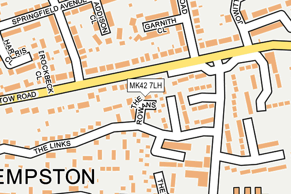 MK42 7LH map - OS OpenMap – Local (Ordnance Survey)