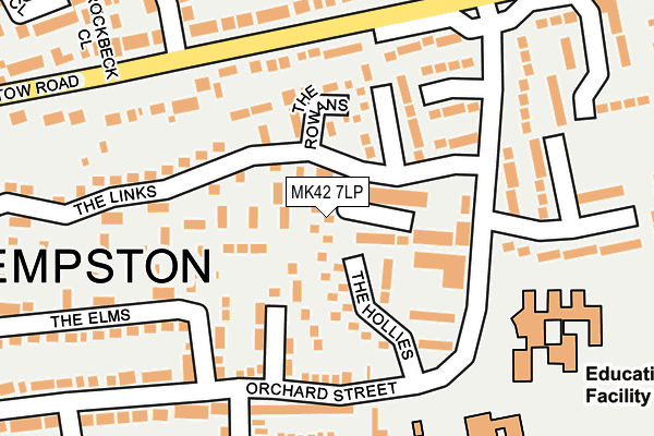 MK42 7LP map - OS OpenMap – Local (Ordnance Survey)