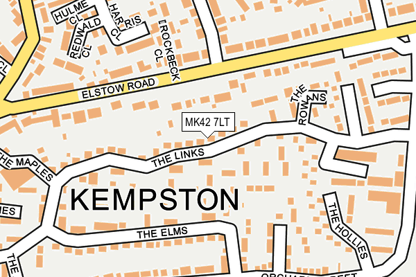 MK42 7LT map - OS OpenMap – Local (Ordnance Survey)