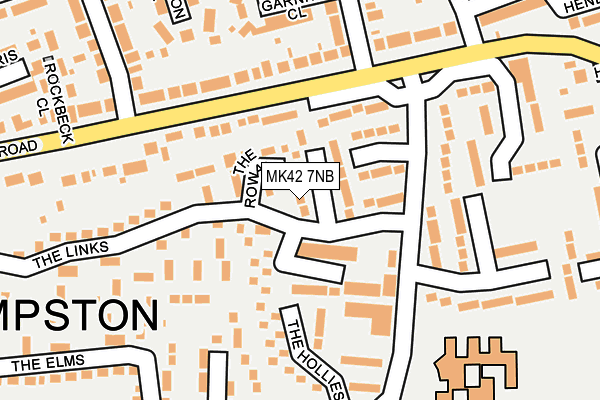 MK42 7NB map - OS OpenMap – Local (Ordnance Survey)