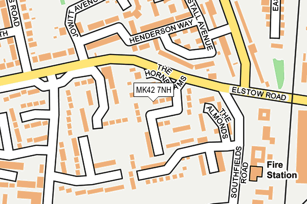 MK42 7NH map - OS OpenMap – Local (Ordnance Survey)