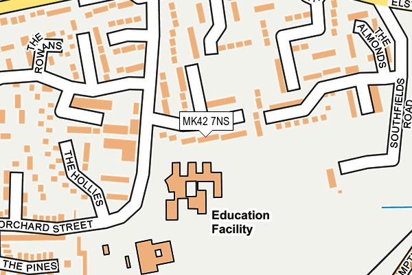 MK42 7NS map - OS OpenMap – Local (Ordnance Survey)