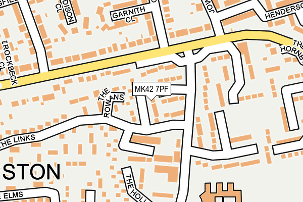 MK42 7PF map - OS OpenMap – Local (Ordnance Survey)