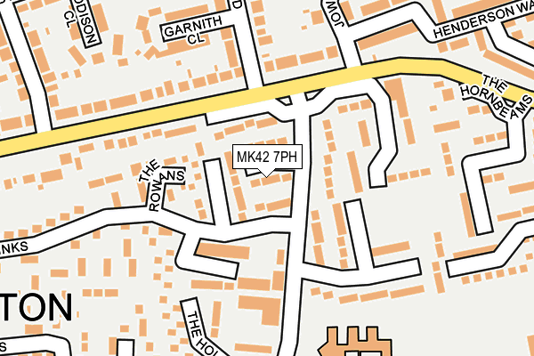 MK42 7PH map - OS OpenMap – Local (Ordnance Survey)