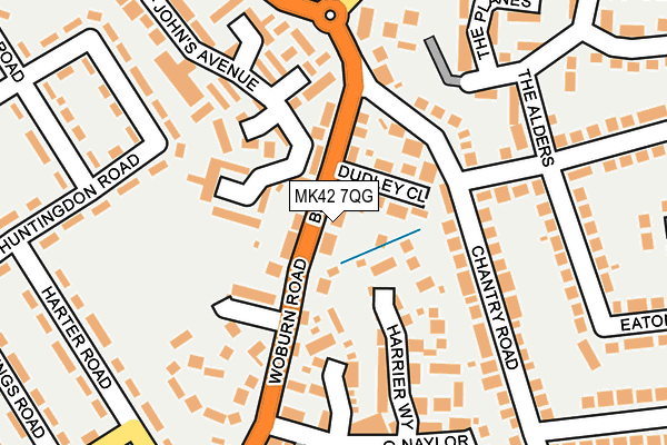 MK42 7QG map - OS OpenMap – Local (Ordnance Survey)