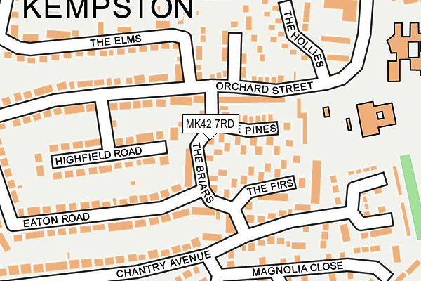 MK42 7RD map - OS OpenMap – Local (Ordnance Survey)