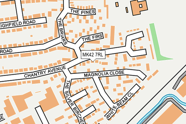 MK42 7RL map - OS OpenMap – Local (Ordnance Survey)