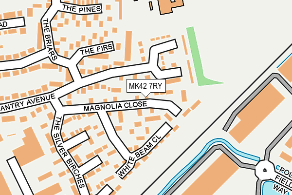 MK42 7RY map - OS OpenMap – Local (Ordnance Survey)