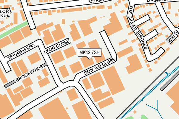 MK42 7SH map - OS OpenMap – Local (Ordnance Survey)