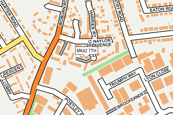 MK42 7TH map - OS OpenMap – Local (Ordnance Survey)