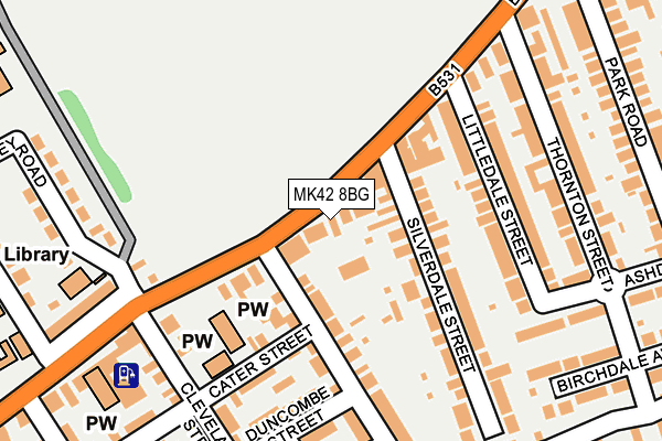 MK42 8BG map - OS OpenMap – Local (Ordnance Survey)