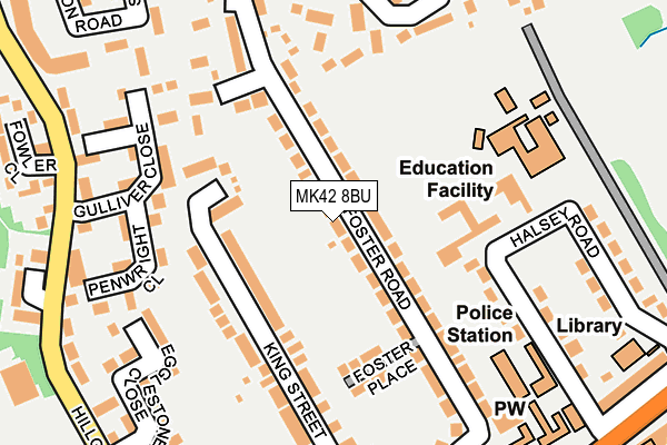 MK42 8BU map - OS OpenMap – Local (Ordnance Survey)