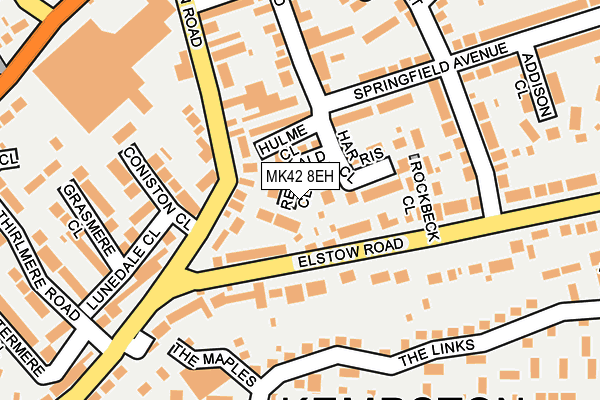 MK42 8EH map - OS OpenMap – Local (Ordnance Survey)