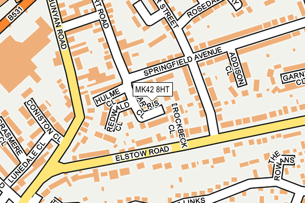 MK42 8HT map - OS OpenMap – Local (Ordnance Survey)