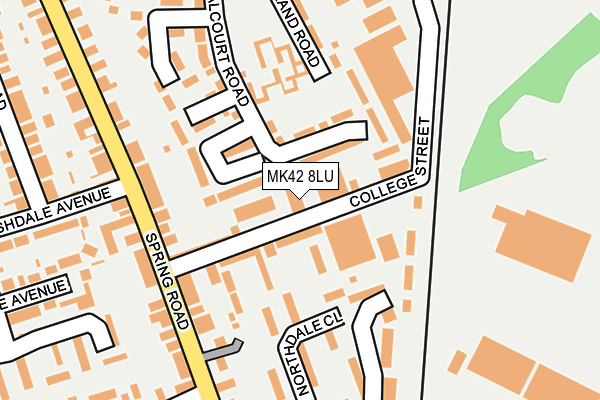 MK42 8LU map - OS OpenMap – Local (Ordnance Survey)