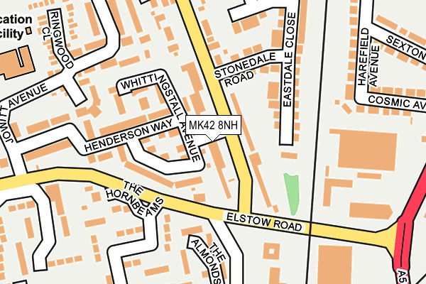 MK42 8NH map - OS OpenMap – Local (Ordnance Survey)