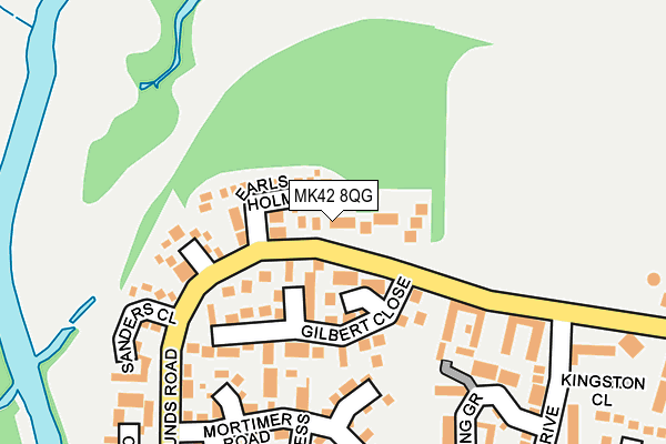 MK42 8QG map - OS OpenMap – Local (Ordnance Survey)