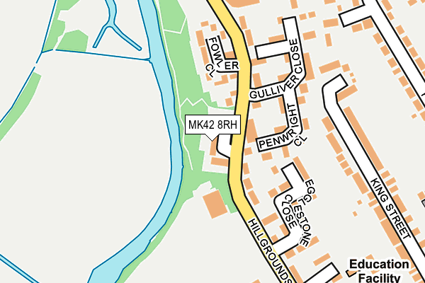 MK42 8RH map - OS OpenMap – Local (Ordnance Survey)