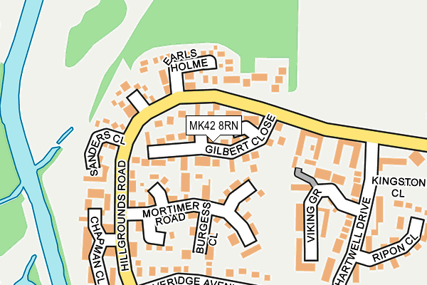 MK42 8RN map - OS OpenMap – Local (Ordnance Survey)