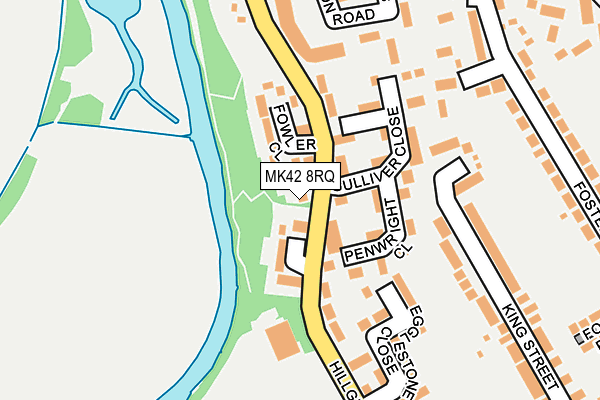 MK42 8RQ map - OS OpenMap – Local (Ordnance Survey)
