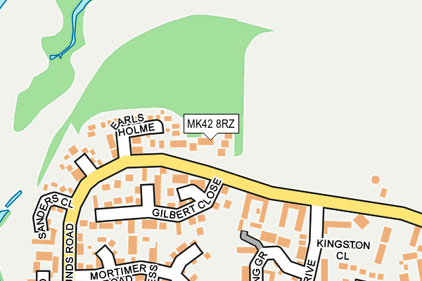 MK42 8RZ map - OS OpenMap – Local (Ordnance Survey)