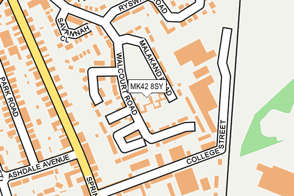 MK42 8SY map - OS OpenMap – Local (Ordnance Survey)