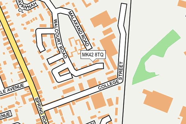 MK42 8TQ map - OS OpenMap – Local (Ordnance Survey)