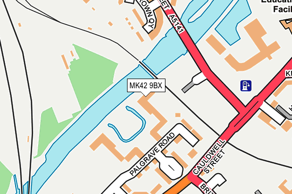 MK42 9BX map - OS OpenMap – Local (Ordnance Survey)