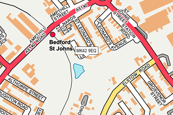 MK42 9EQ map - OS OpenMap – Local (Ordnance Survey)