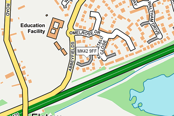 MK42 9FF map - OS OpenMap – Local (Ordnance Survey)