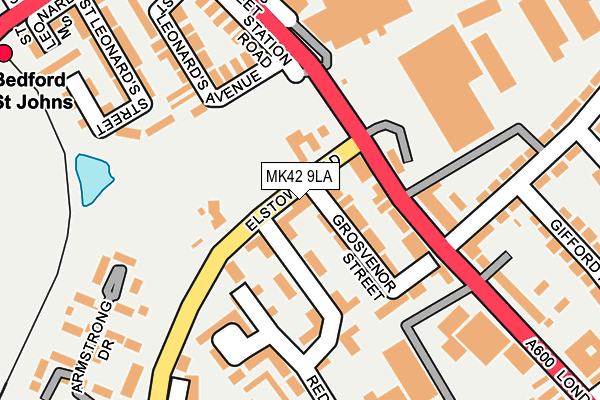 MK42 9LA map - OS OpenMap – Local (Ordnance Survey)