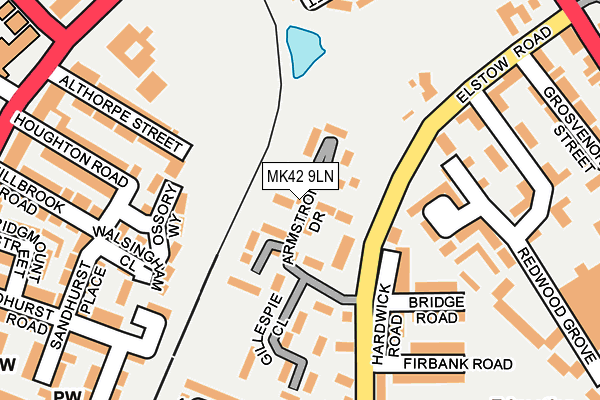 MK42 9LN map - OS OpenMap – Local (Ordnance Survey)