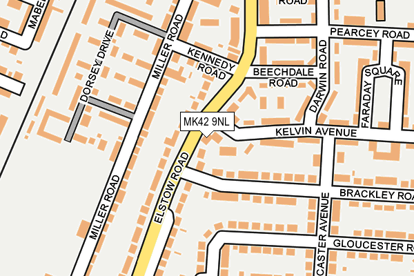 MK42 9NL map - OS OpenMap – Local (Ordnance Survey)