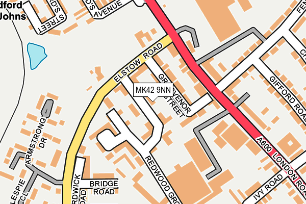 MK42 9NN map - OS OpenMap – Local (Ordnance Survey)