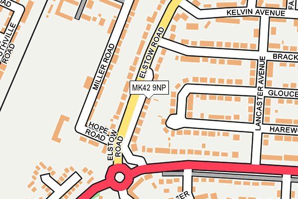 MK42 9NP map - OS OpenMap – Local (Ordnance Survey)