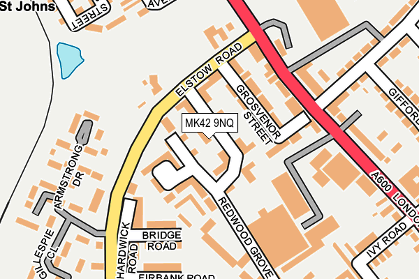 MK42 9NQ map - OS OpenMap – Local (Ordnance Survey)