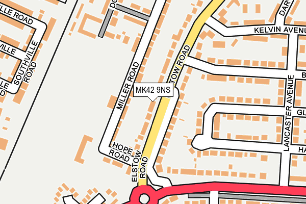 MK42 9NS map - OS OpenMap – Local (Ordnance Survey)