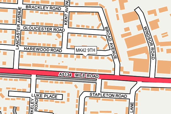 MK42 9TH map - OS OpenMap – Local (Ordnance Survey)