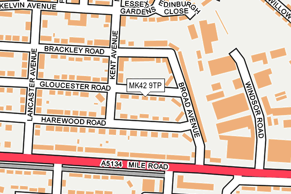 MK42 9TP map - OS OpenMap – Local (Ordnance Survey)