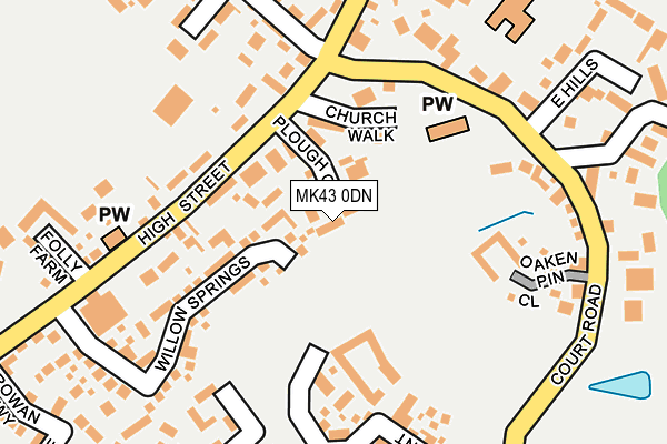 MK43 0DN map - OS OpenMap – Local (Ordnance Survey)