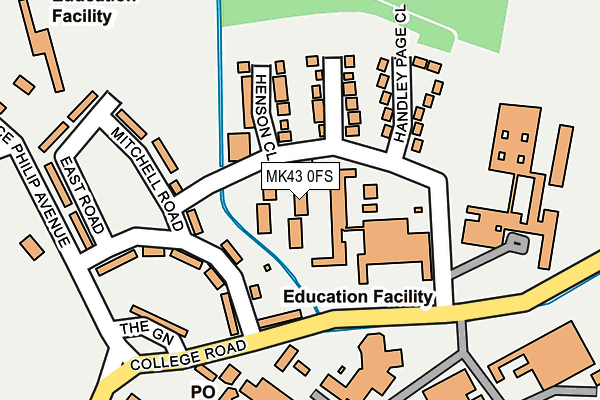 MK43 0FS map - OS OpenMap – Local (Ordnance Survey)