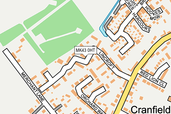 MK43 0HT map - OS OpenMap – Local (Ordnance Survey)