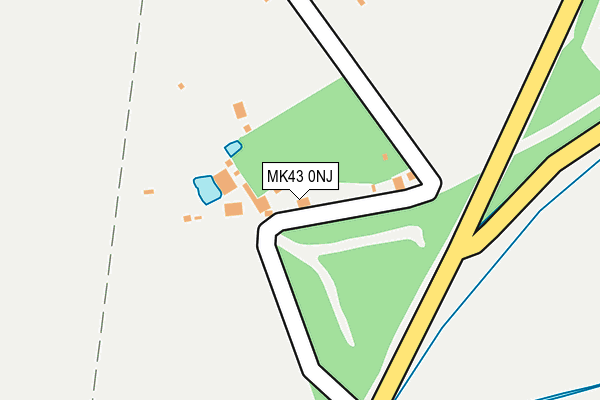 MK43 0NJ map - OS OpenMap – Local (Ordnance Survey)