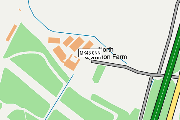 MK43 0NN map - OS OpenMap – Local (Ordnance Survey)