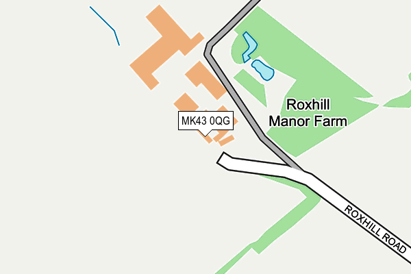 MK43 0QG map - OS OpenMap – Local (Ordnance Survey)